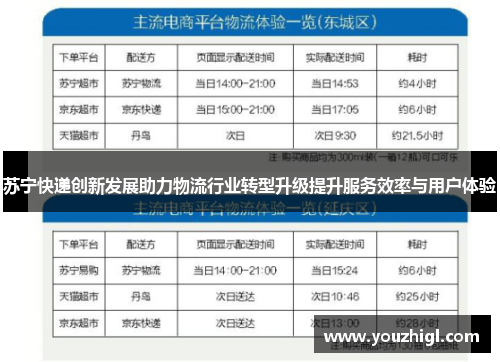 苏宁快递创新发展助力物流行业转型升级提升服务效率与用户体验